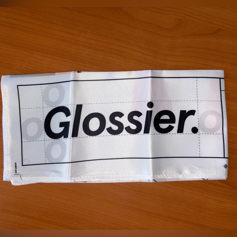 Glossier satin scarf